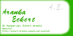 aranka eckert business card